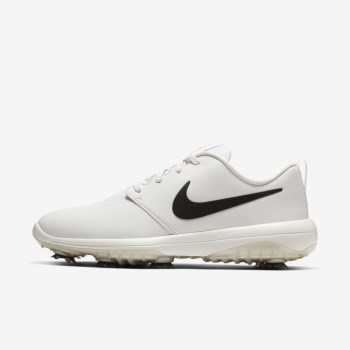 Nike Roshe G Tour - Férfi Golf Cipő - Fehér/Fekete/Fekete